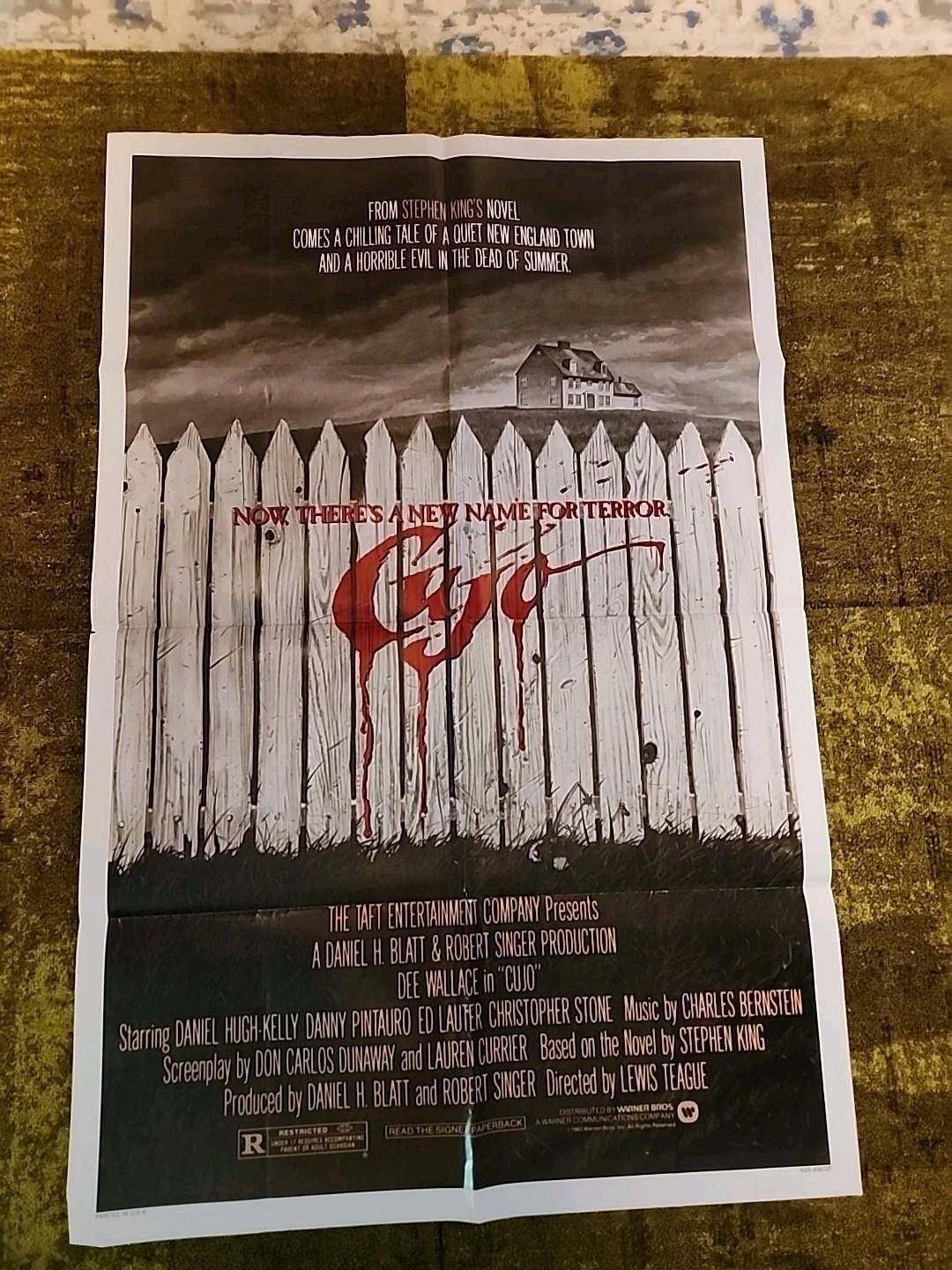 "Cujo" Original One Sheet Movie Poster 27x41 (1983) Horror/thriller