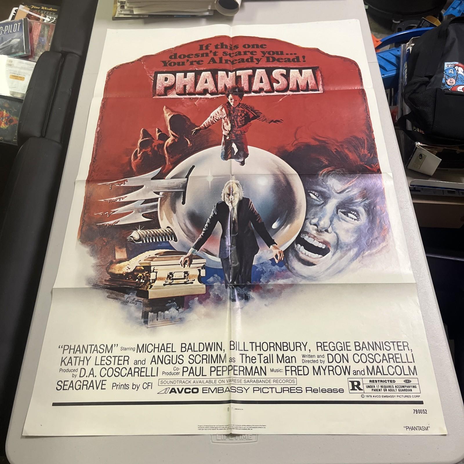 PHANTASM Avco Embassy 1979 One Sheet 27x41 Original Poster Folded Horror