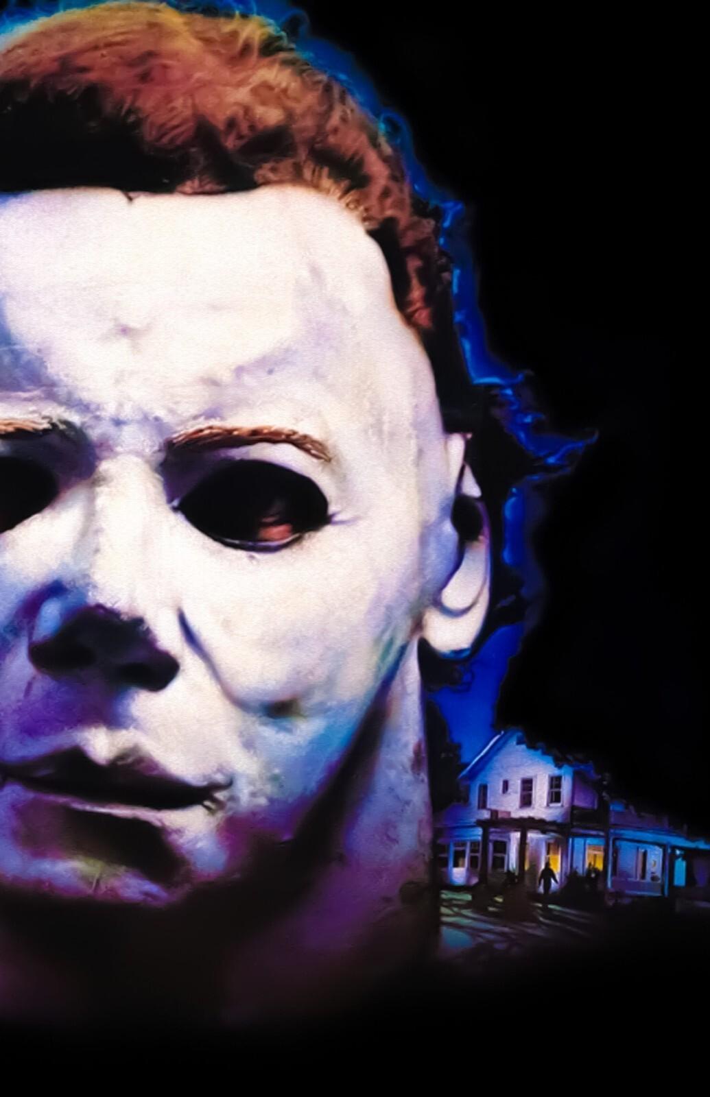 Halloween 4 The Return of Michael Myers 1988 Textless Movie Poster Wall Art