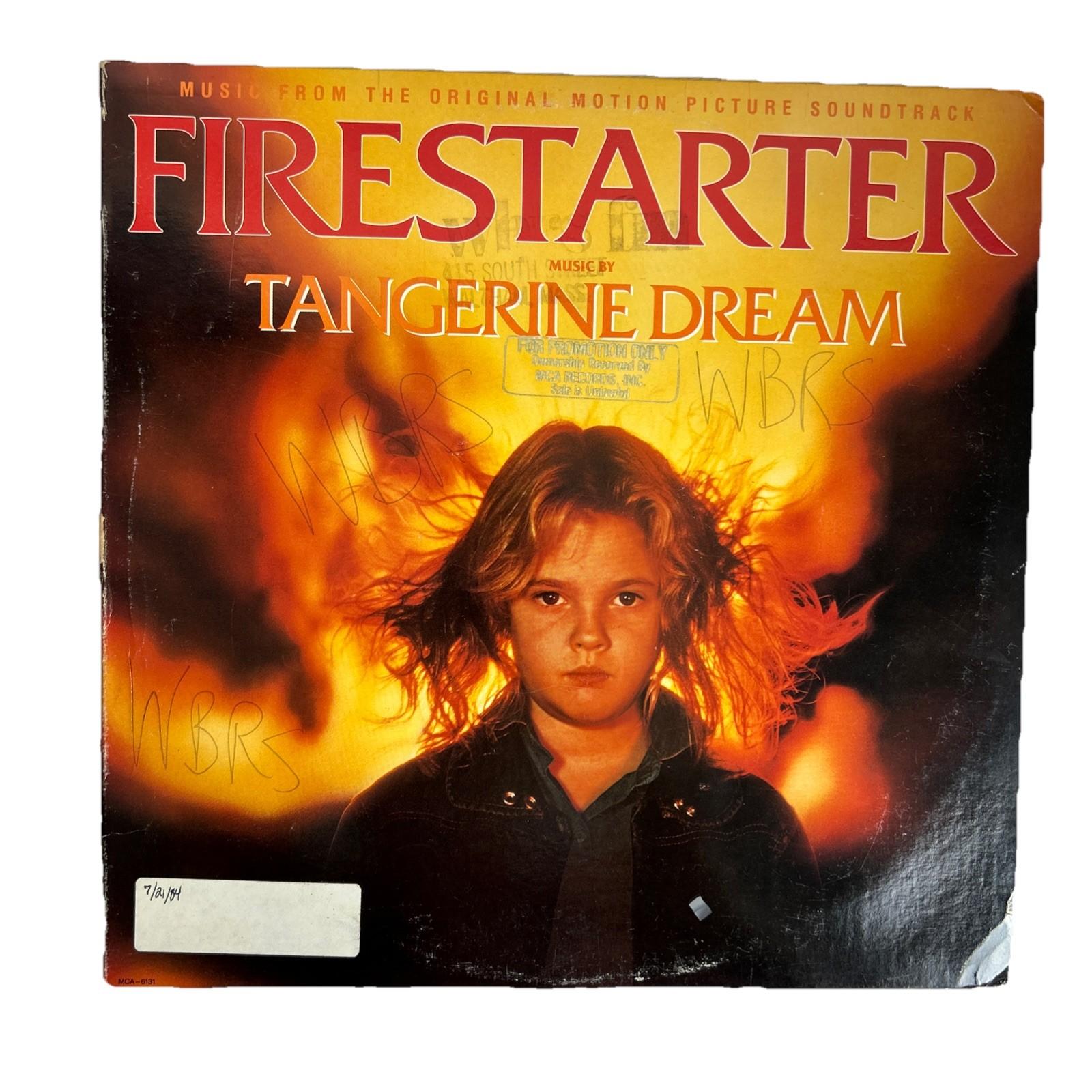 Tangerine Dream – Firestarter Soundtrack 1984 MCA 6131 Promo Jacket VG Vinyl NM