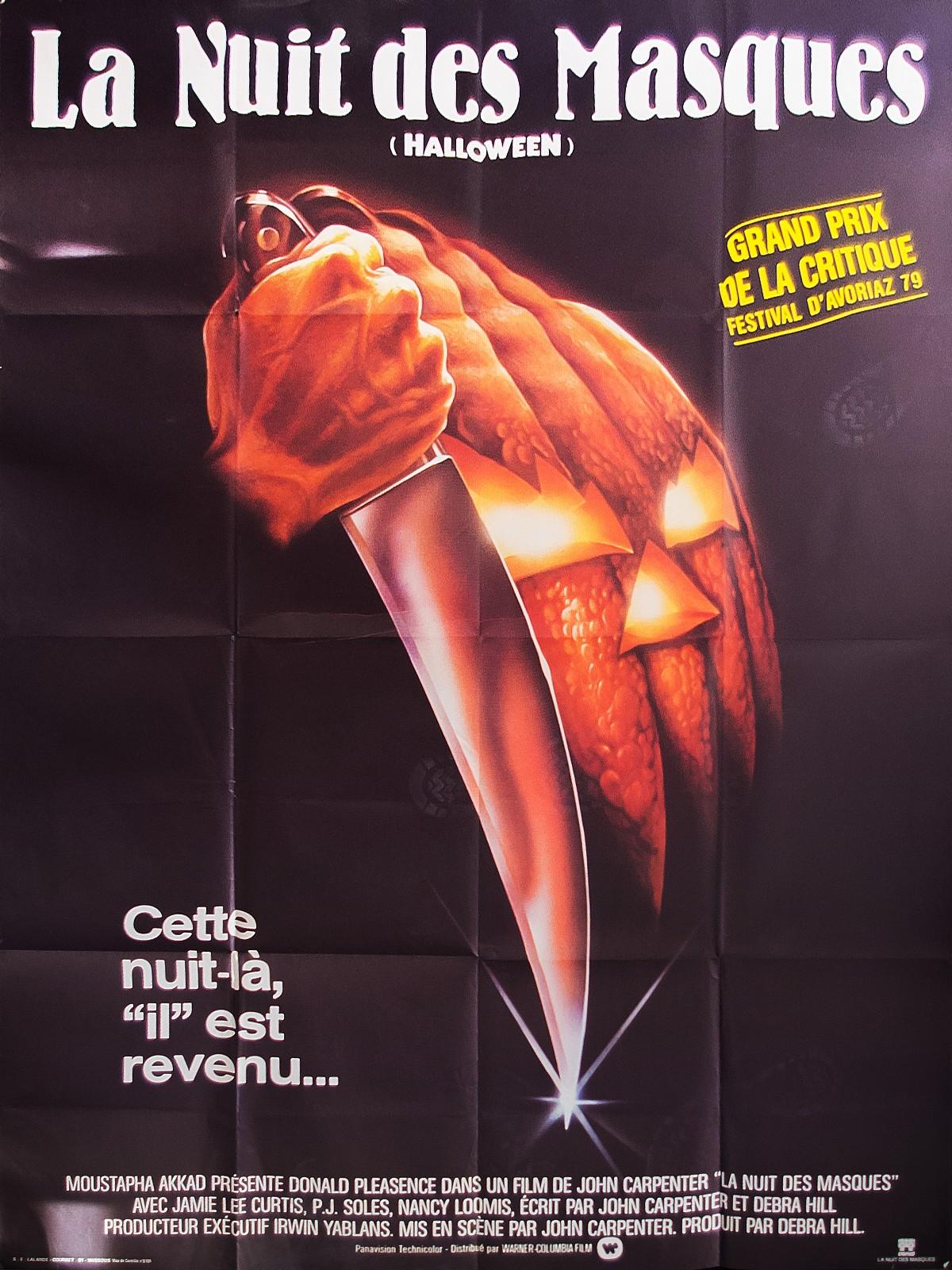 HALLOWEEN John Carpenter French Grande Vintage Movie Poster Original 1978