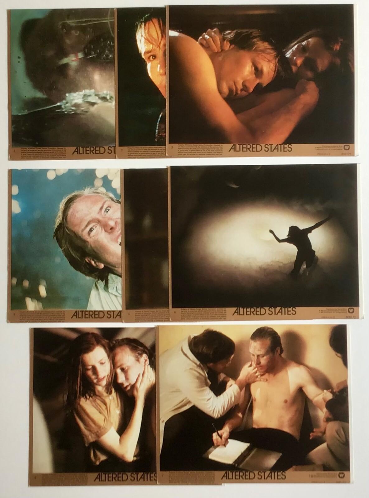 Altered States 1980• Original Set of Movie Lobby Cards 8x10 William Hurt (VF+)