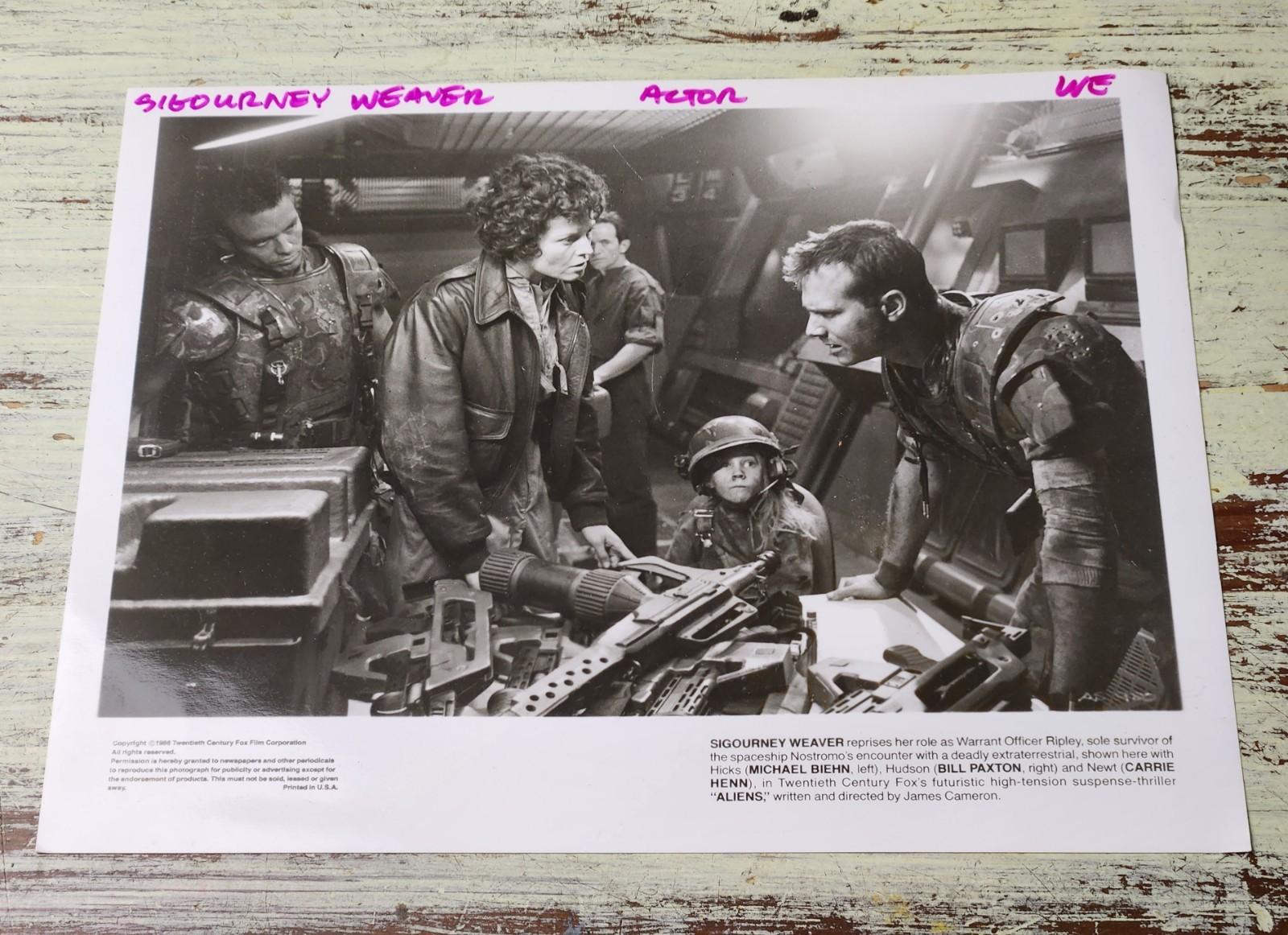 Aliens 1986 Original Press Photo Ripley Hicks Hudson Newt Bishop