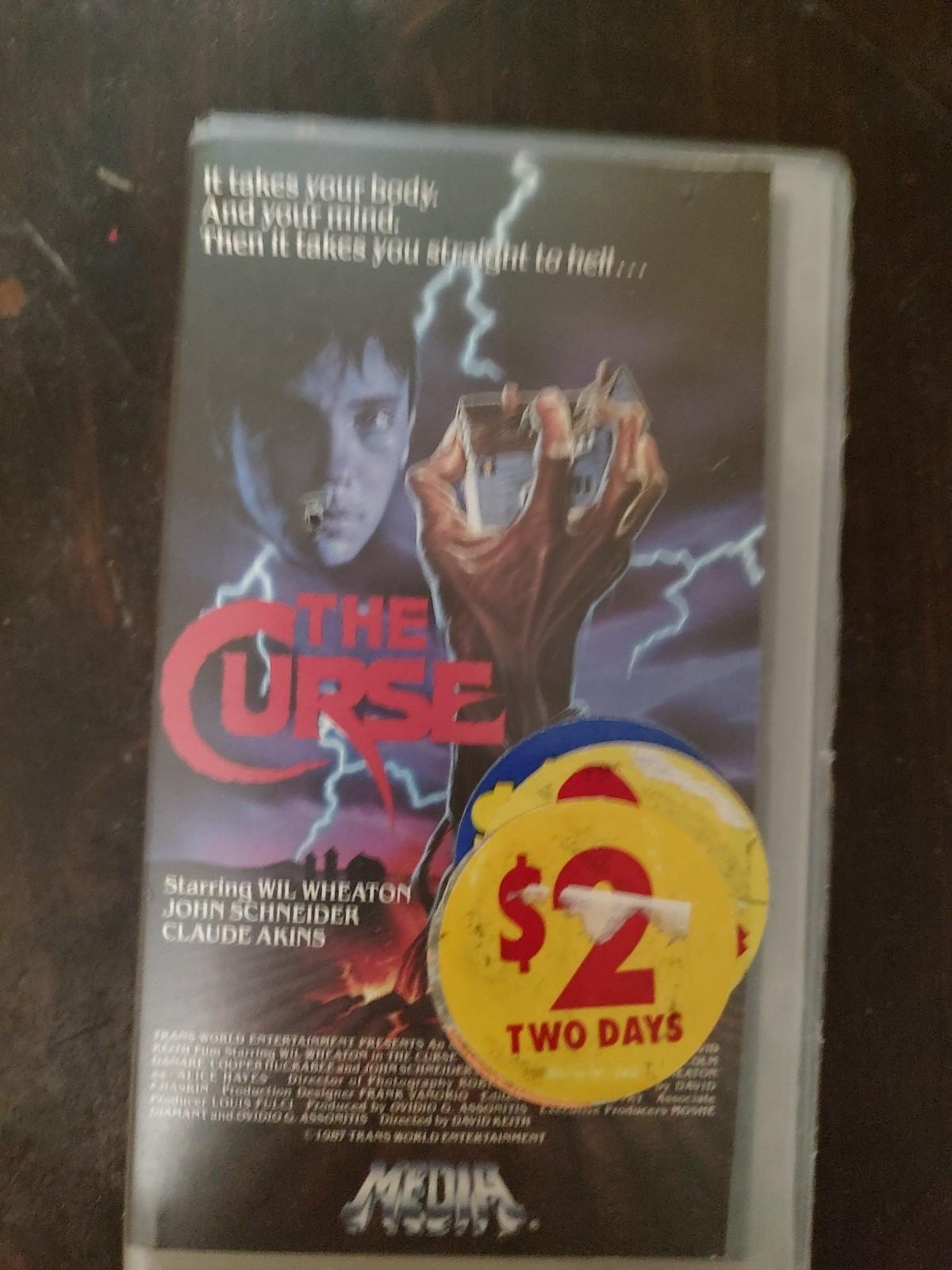 The Curse 1987 Media SEALED W/ Watermarks VHS