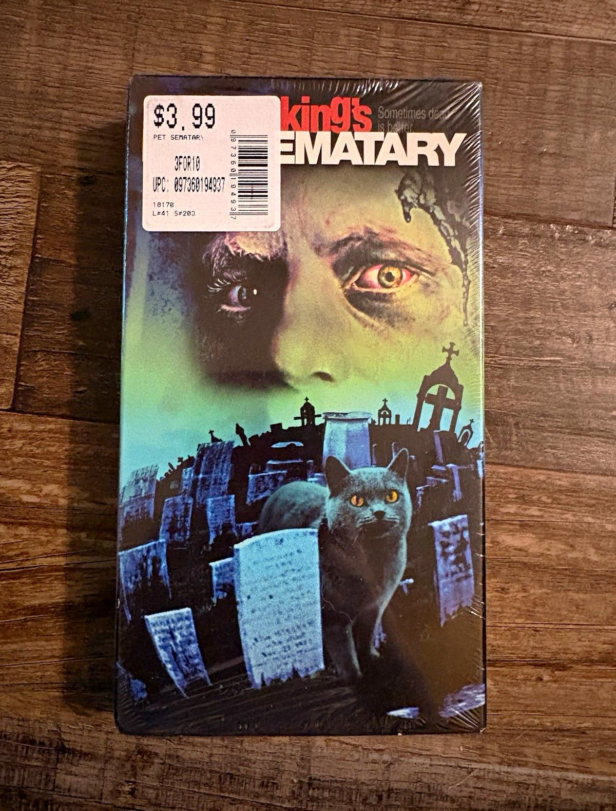 Pet Sematary VHS Hi-Fi Stereo 1989 Paramount Factory Sealed!