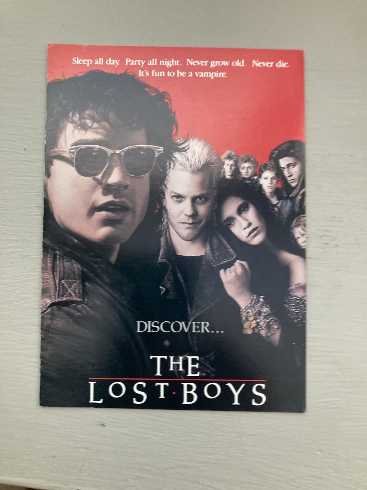 Original The Lost Boys Movie Promotional Fold Out Booklet 1987 *RARE*