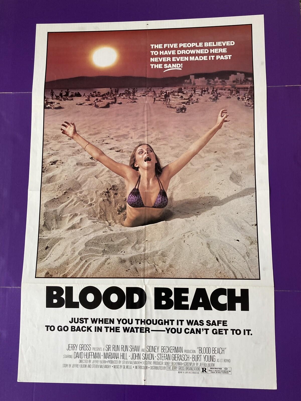BLOOD BEACH Original One Sheet Movie Poster 1980