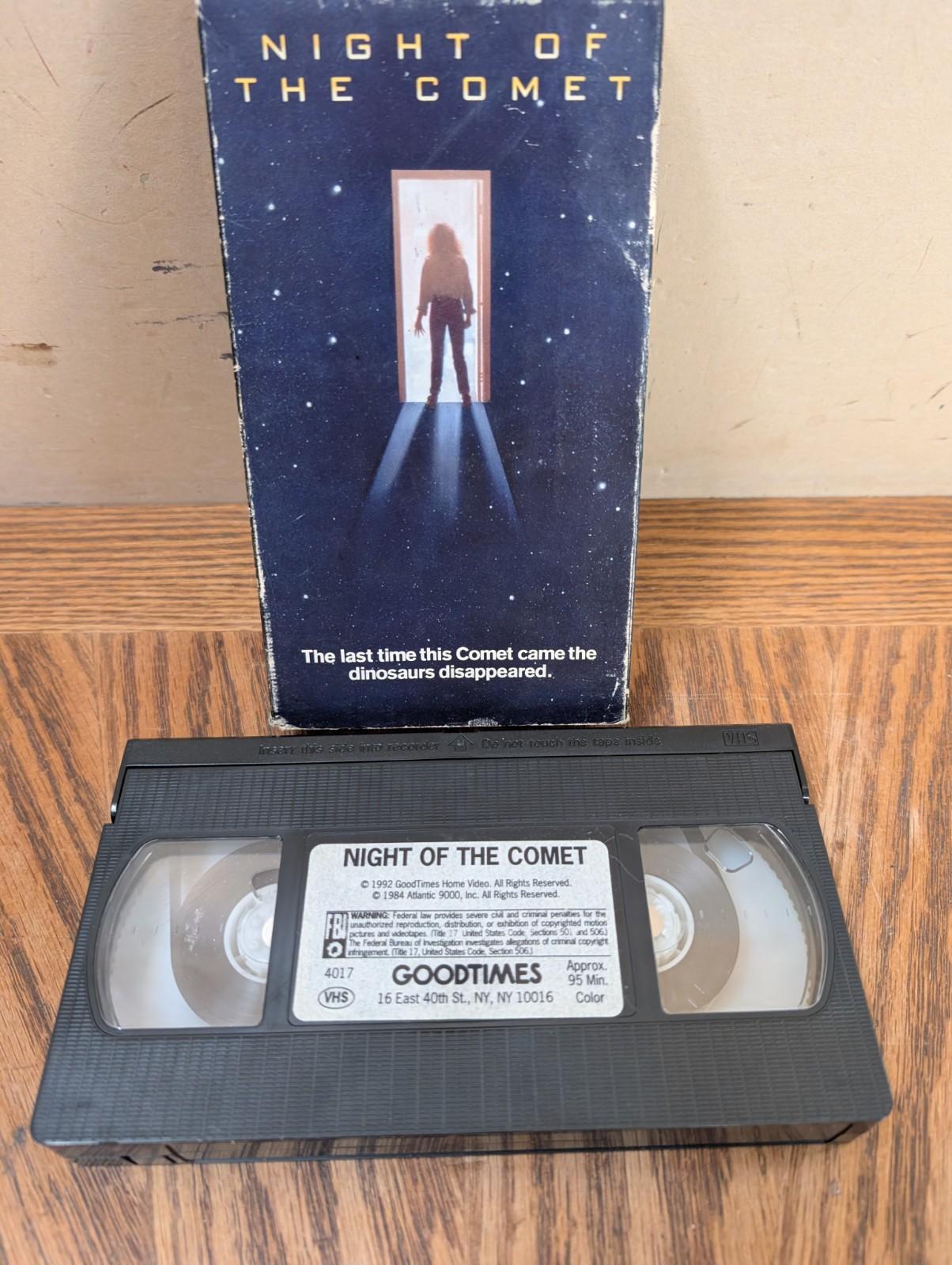 VTG VHS Tape NIGHT OF THE COMET (1984) GoodTimes Cult Horror 1992 Cult Horror