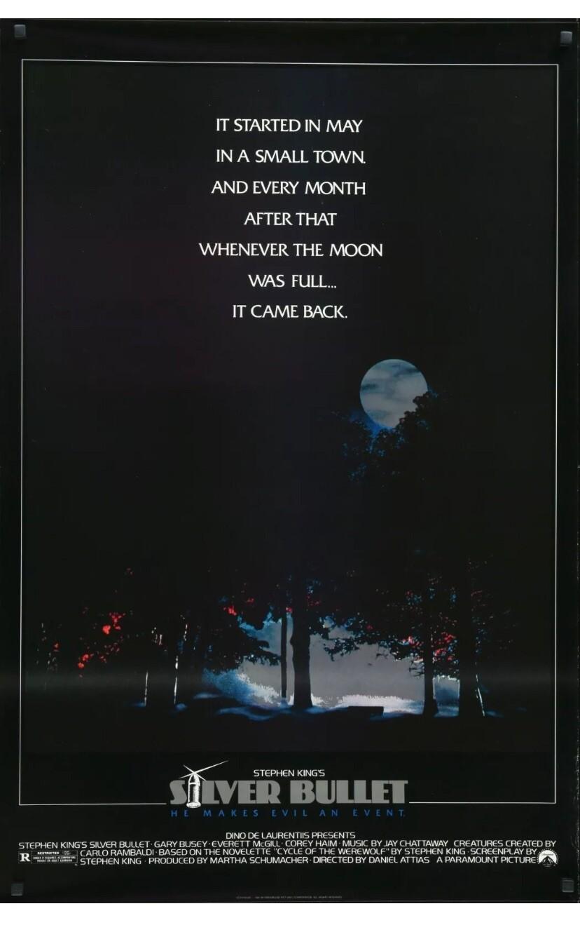 Silver Bullet 1985 Still In original Wrap movie poster 27x41 Stephen King