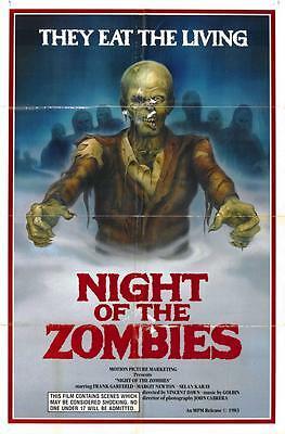 Night Of The Zombies Movie Poster 27"x40"