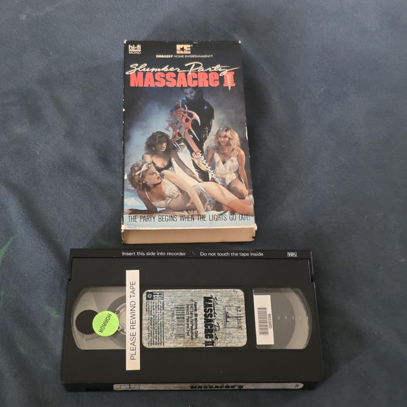 EMBASSY Slumber Party Massacre II 2 VHS 1987 Cult Horror Slasher 