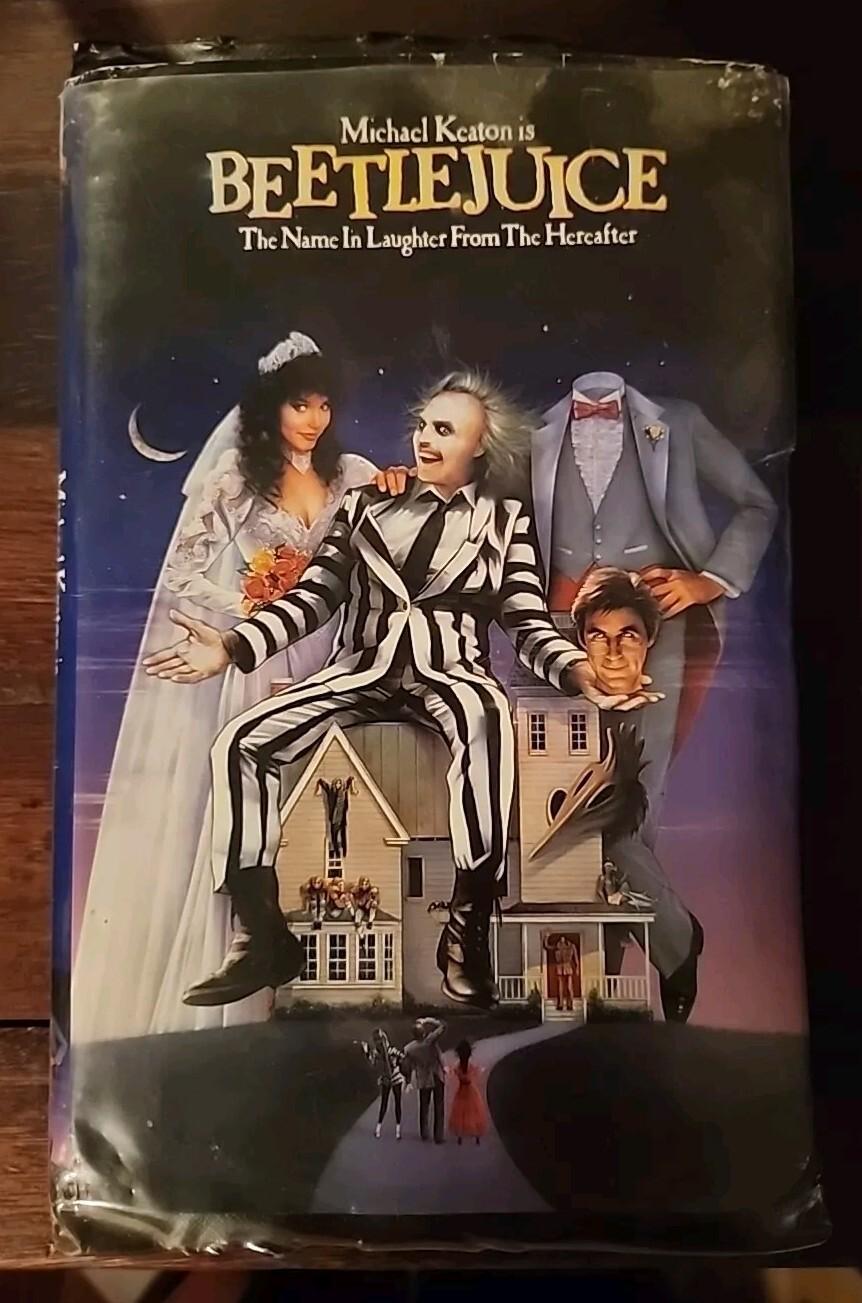 Beetlejuice Rare VHS Tape 1999 (1988) Promo Screener Clamshell