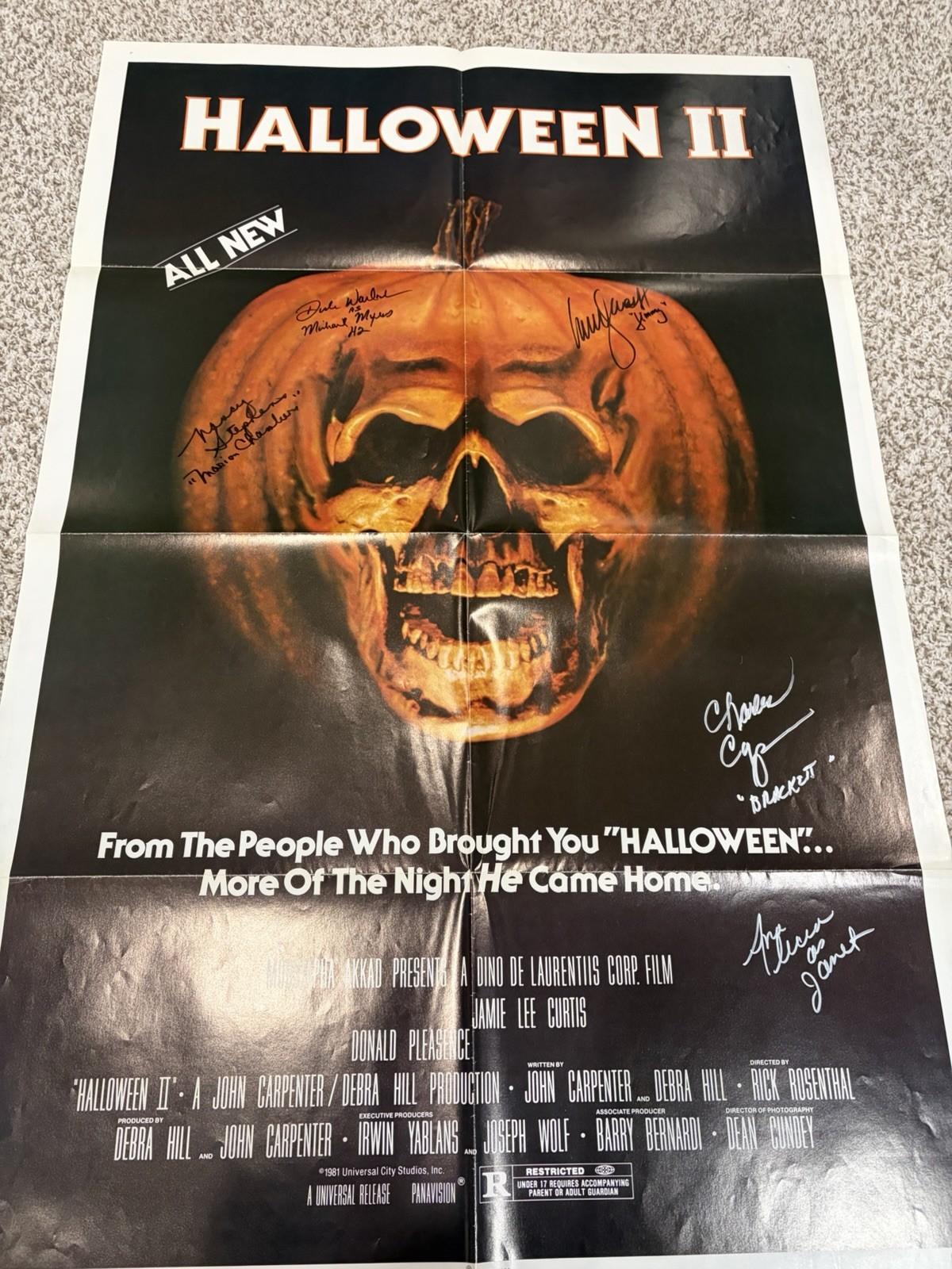 1981 Halloween 2 Original One Sheet 27x41 Folded Horror Movie Poster