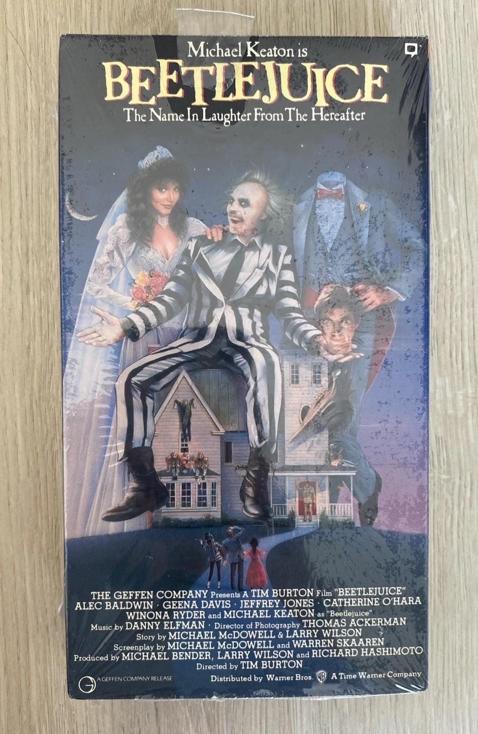 Beetlejuice 1988 VHS 1991 Watermark Warner Home Video Rare Sealed Horror Comedy