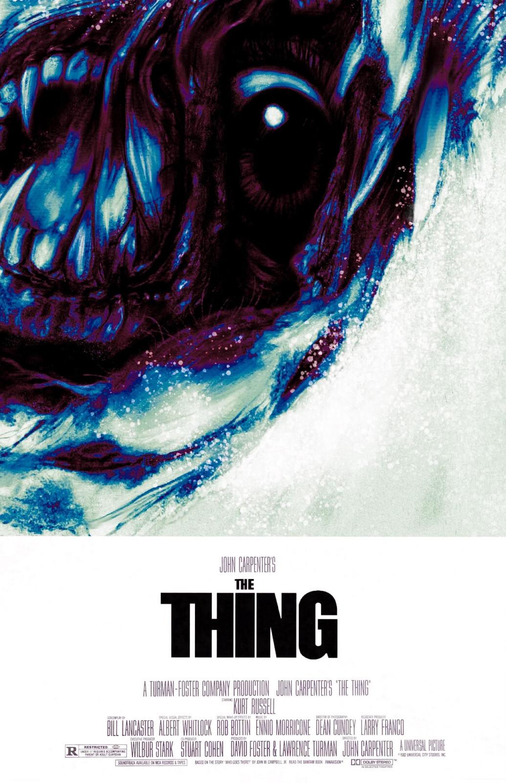 AA5477 The Thing Film By John Carpenter 1982 Original Movie Poster 11x17