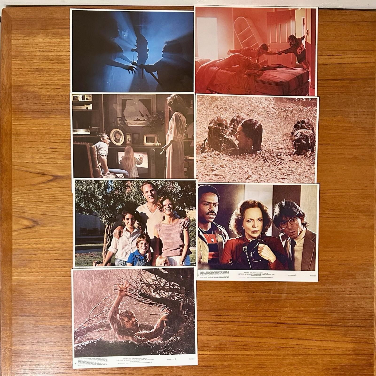 Rare POLTERGEIST 1982 Original Promo Lobby Cards Set of 7 MINT