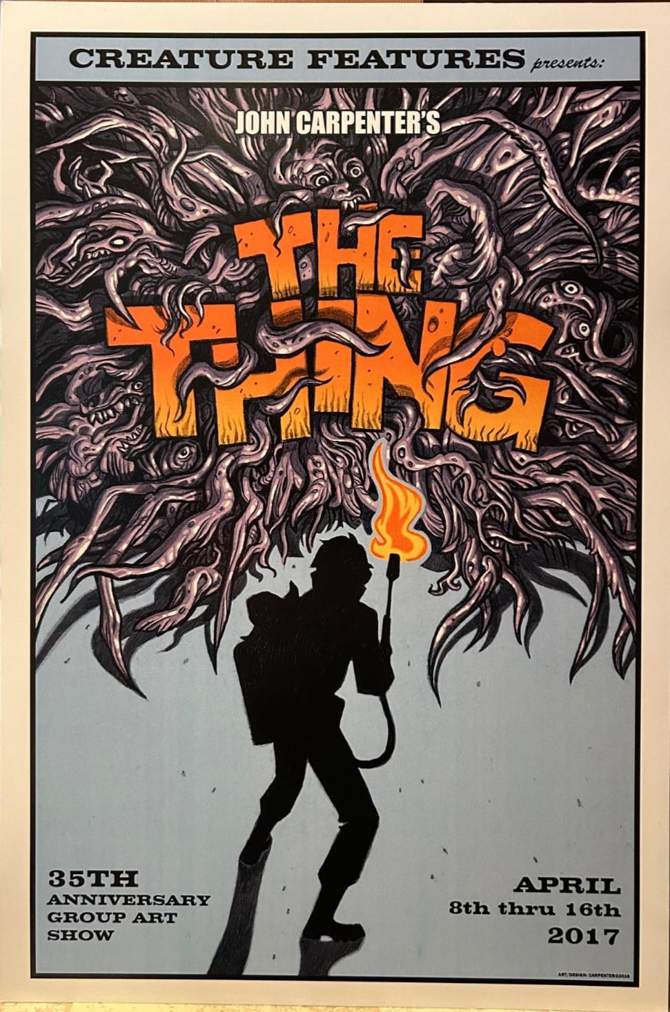 THE THING John Carpenter (1982) Gallery Print ANTHONY CARPENTER Mint RARE!