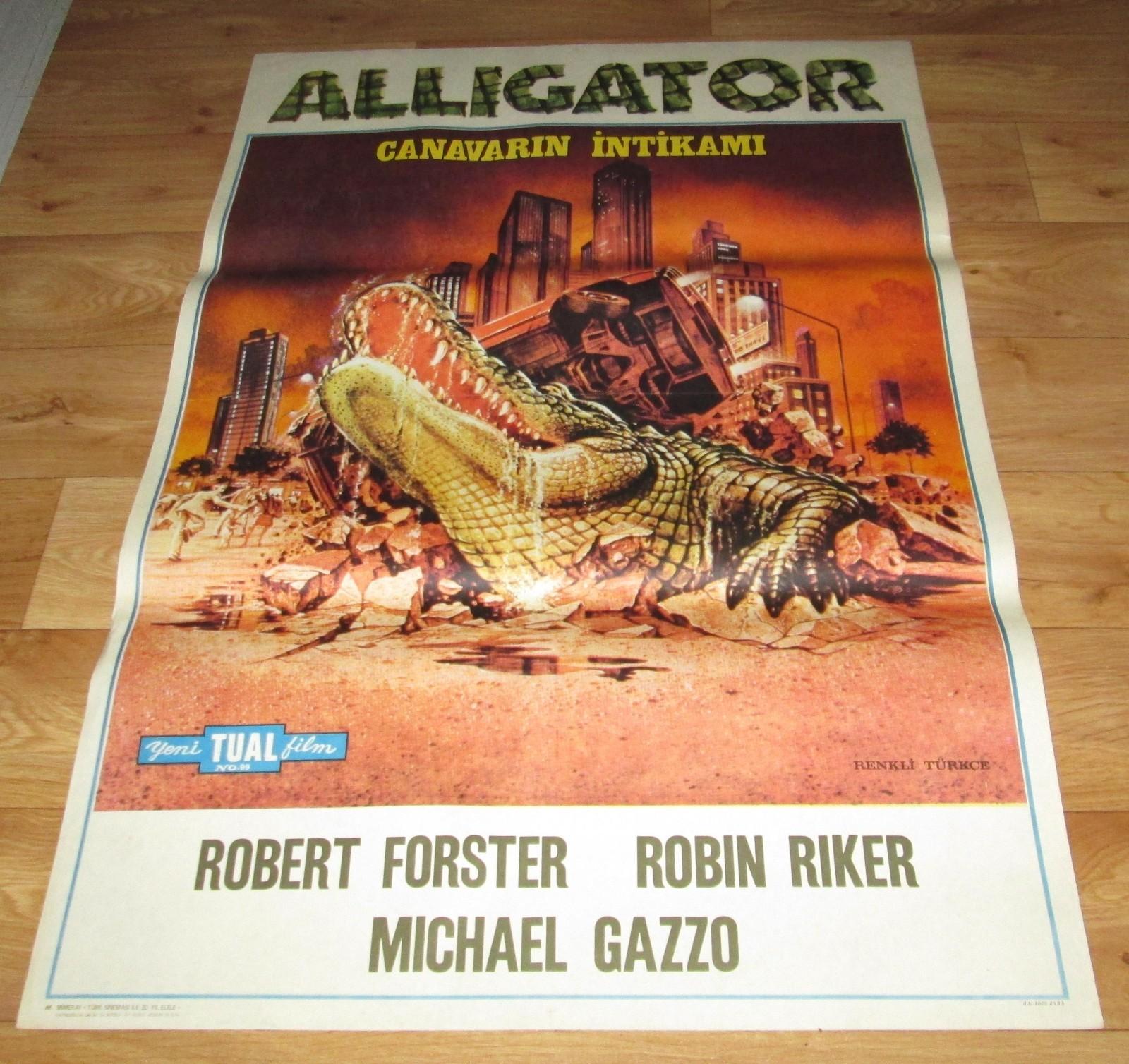 ALLIGATOR 1980 Monster Horror ORIGINAL 27x40 Turkish Movie Poster
