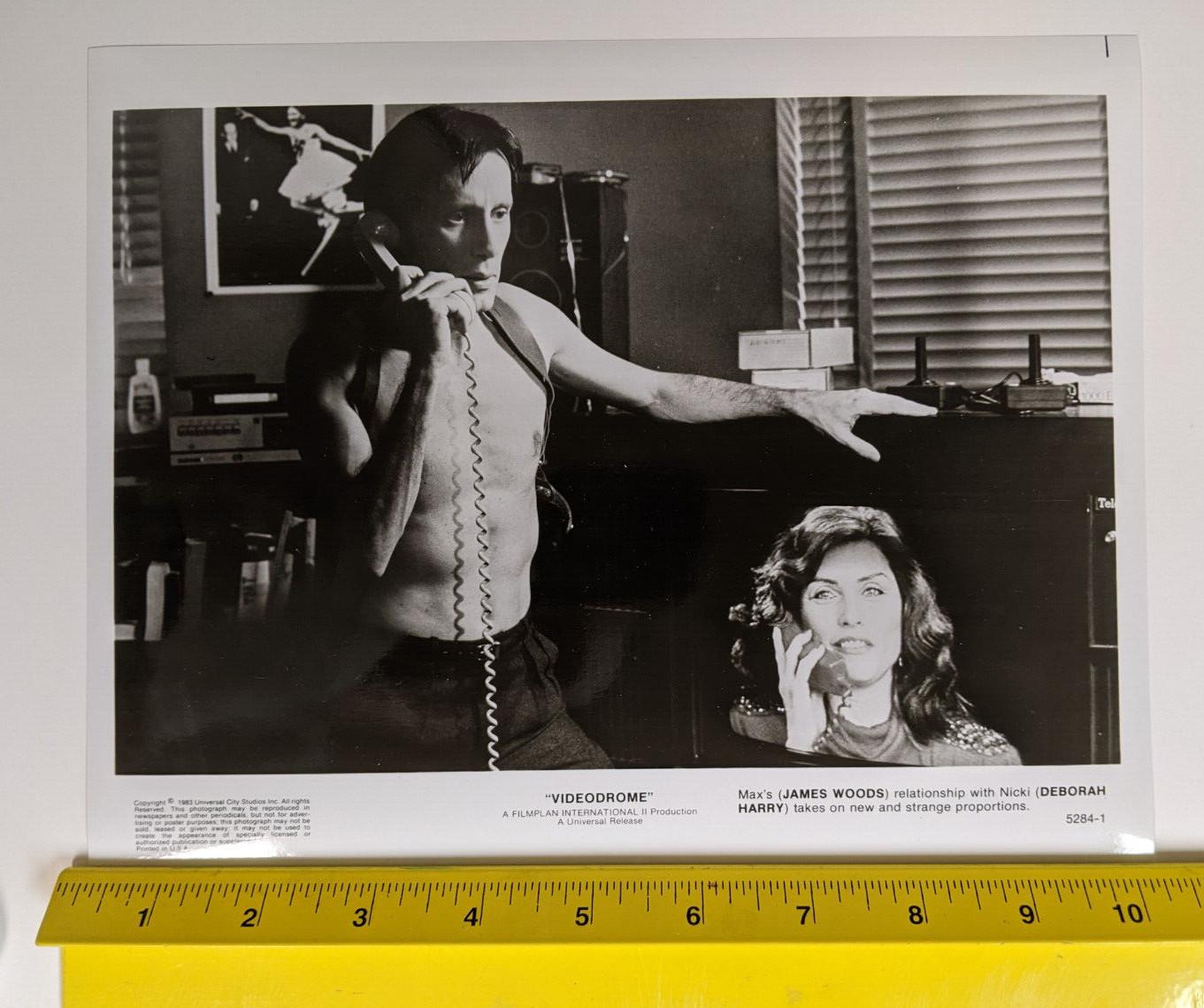 1983 Promotional Film Still from cult-classic "Videodrome" 8"x10", B&W