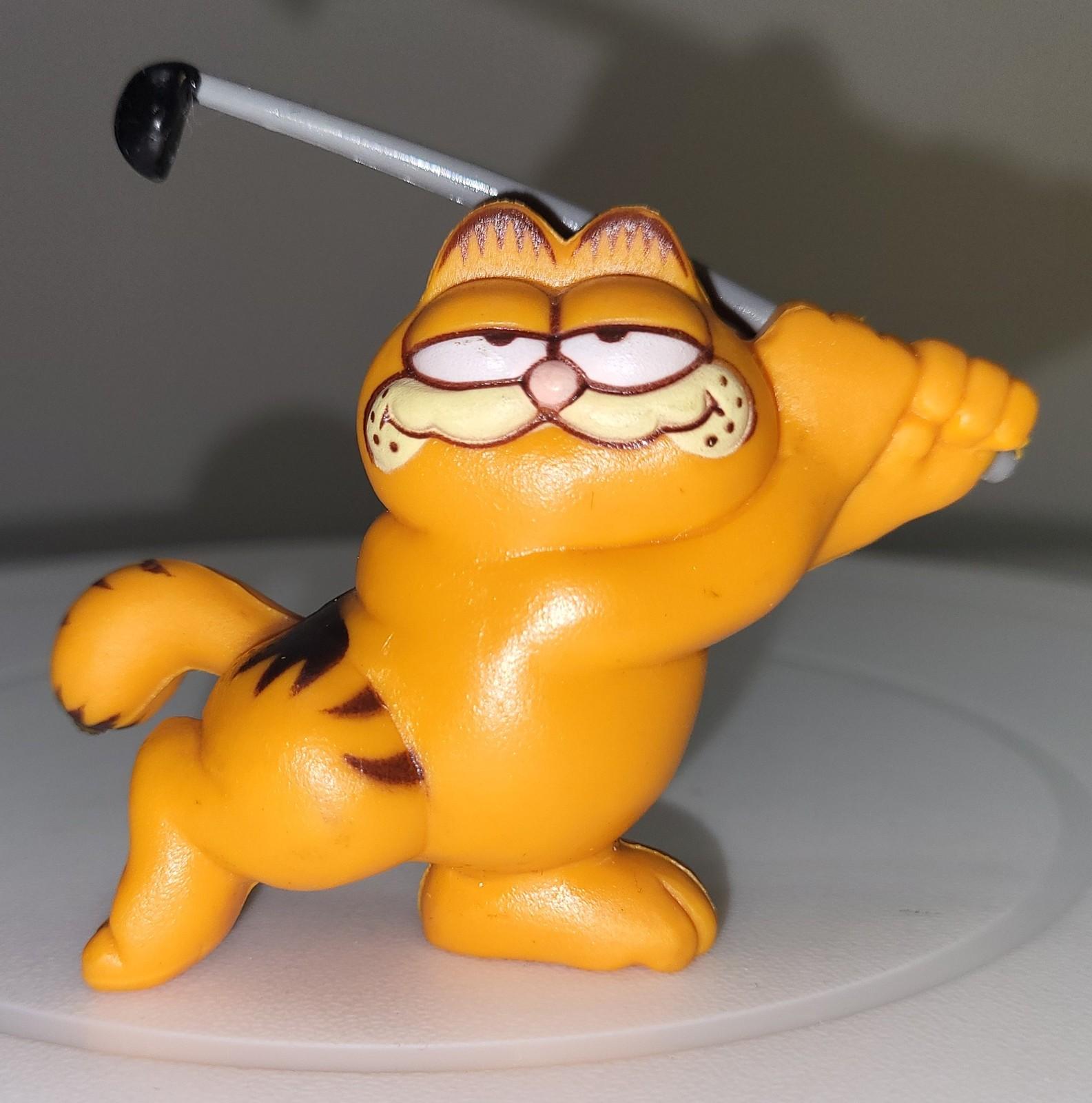 Vintage Garfield Golfing Action Figure Toy United Feature Syndicate Hong Kong