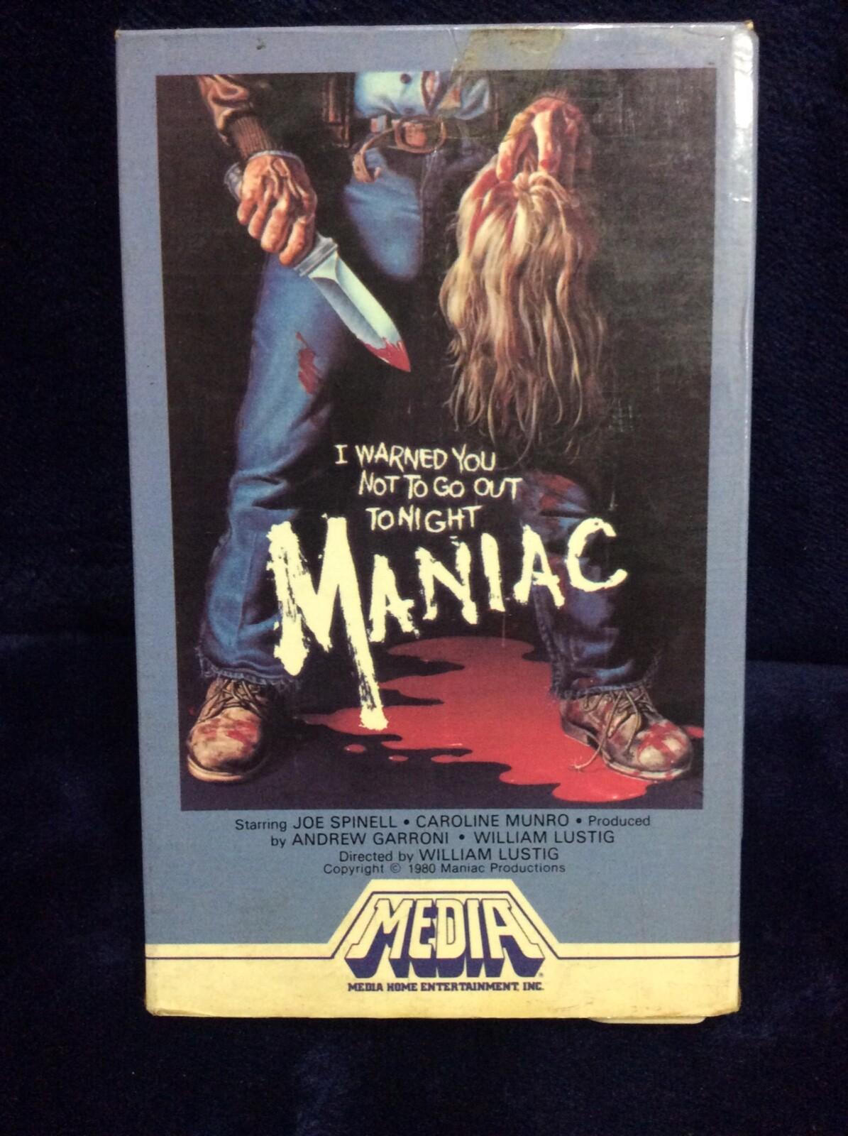 Maniac (Beta)(Not VHS) Media Betamax 1981 Tom Savini Joe Spinell rare vhtf 