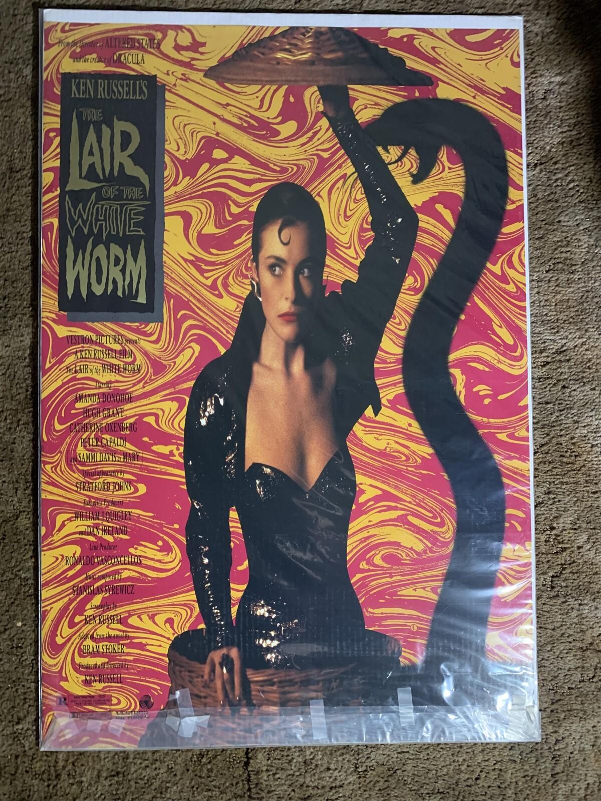 LAIR OF THE WHITE WORM 1988 ORIG 27X41 ROLLED MOVIE POSTER 