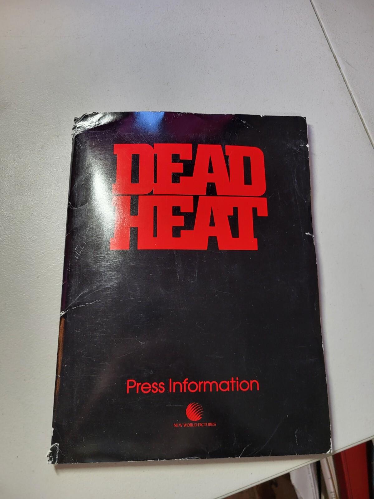 DEAD HEAT ORIGINAL 1988 MOVIE PRESS KIT NO PHOTOS  Joe Piscopo Free Shipping