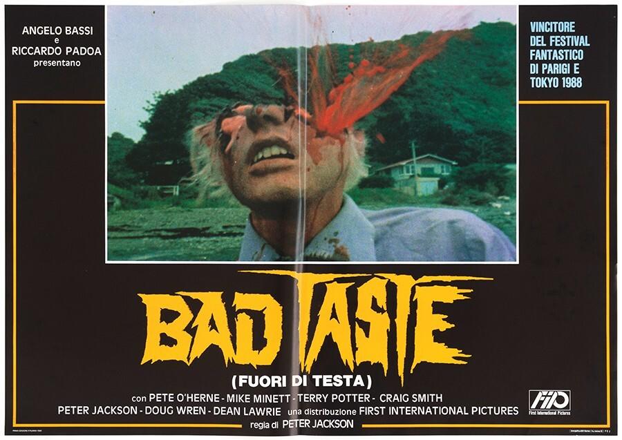 BAD TASTE MANIFESTO PETER JACKSON'S FIRST FILM 1987 HORROR FOTOBUSTA LOBBY CARD