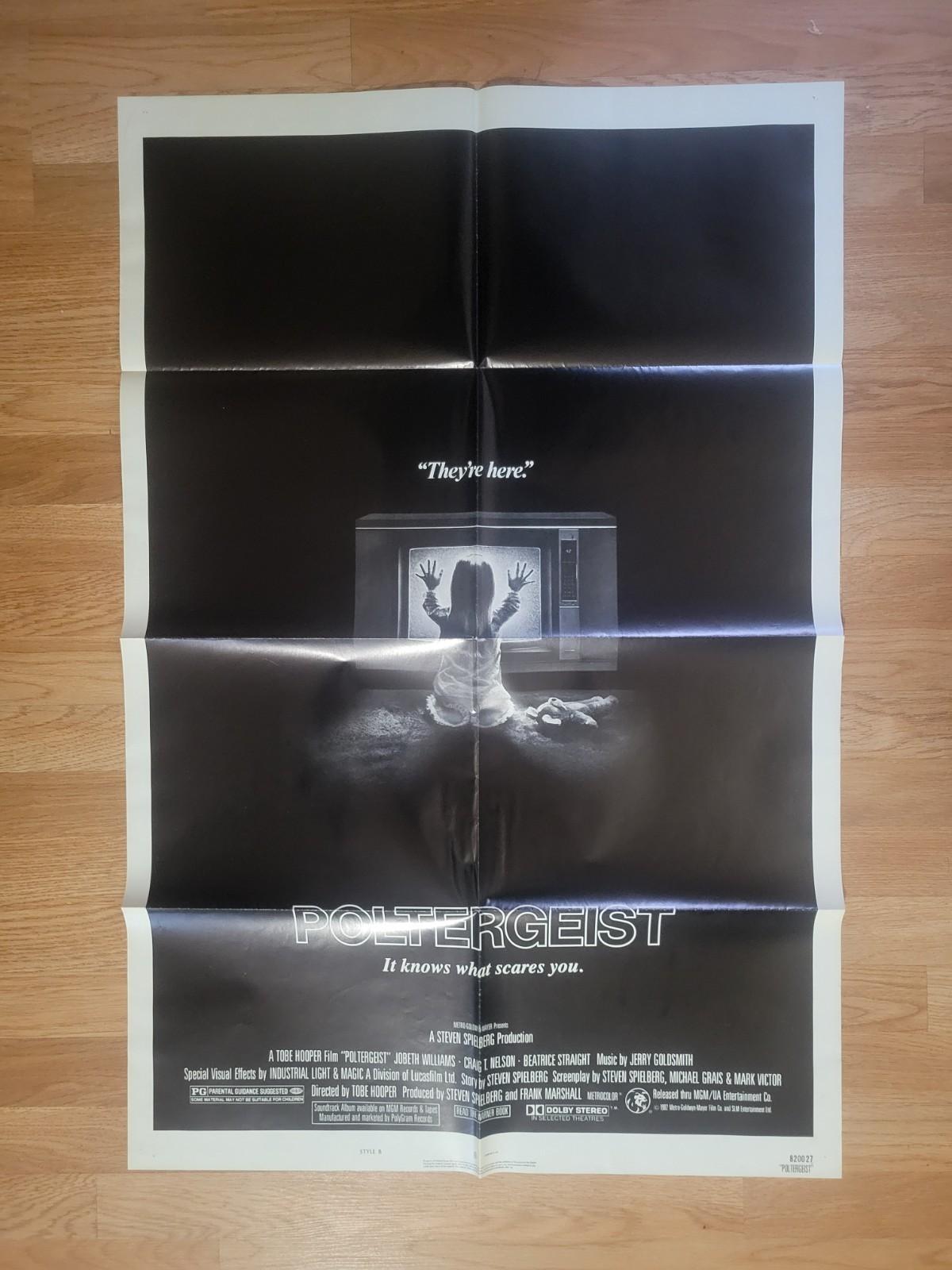 POLTERGEIST- Original 1982 Folded One-Sheet Movie Poster 27x41
