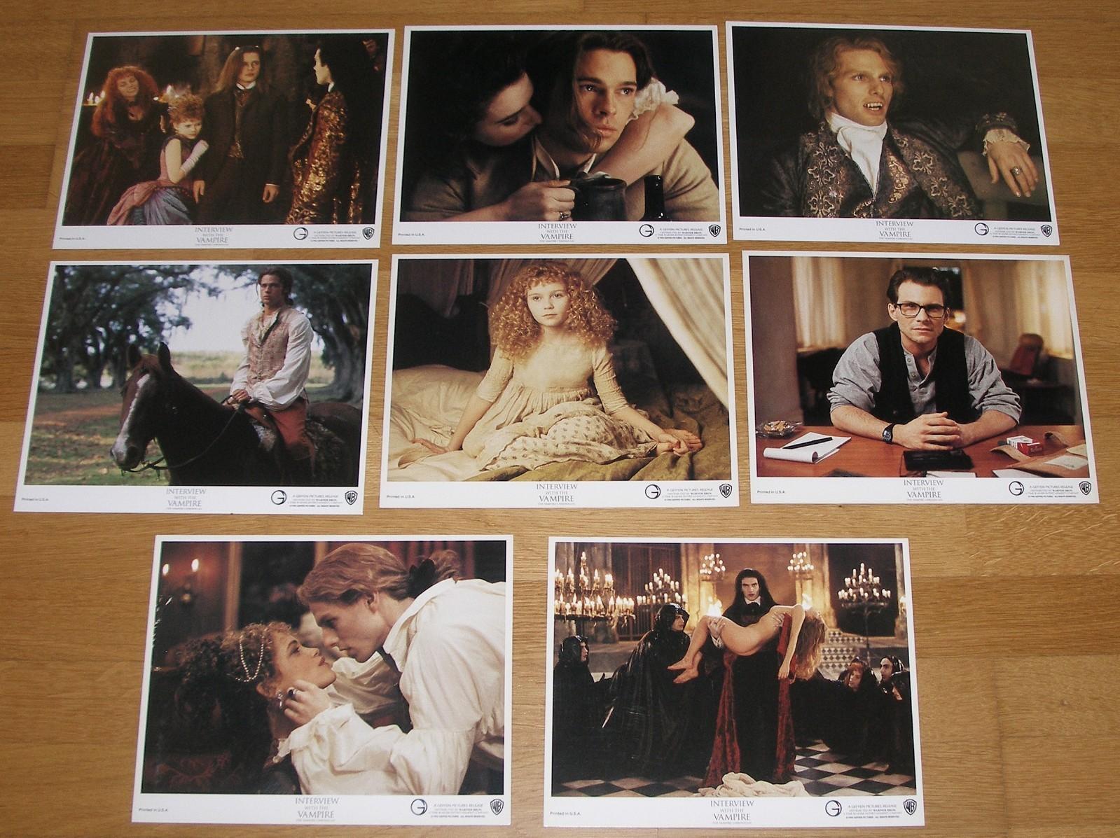 INTERVIEW WITH THE VAMPIRE (1994) Brad Pitt Original US Lobby Card Set Complete