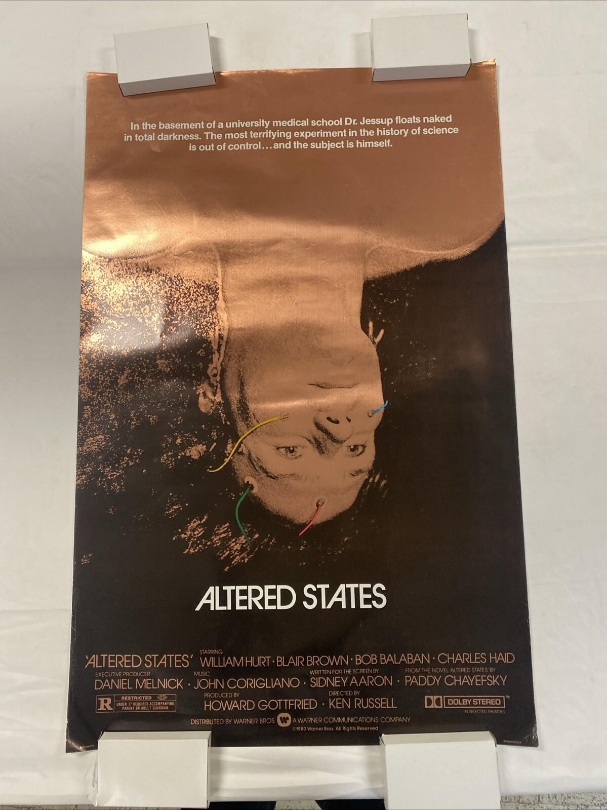 ROLLED 1980 Altered States Original Copper Movie Theater Poster One Sheet 25x40