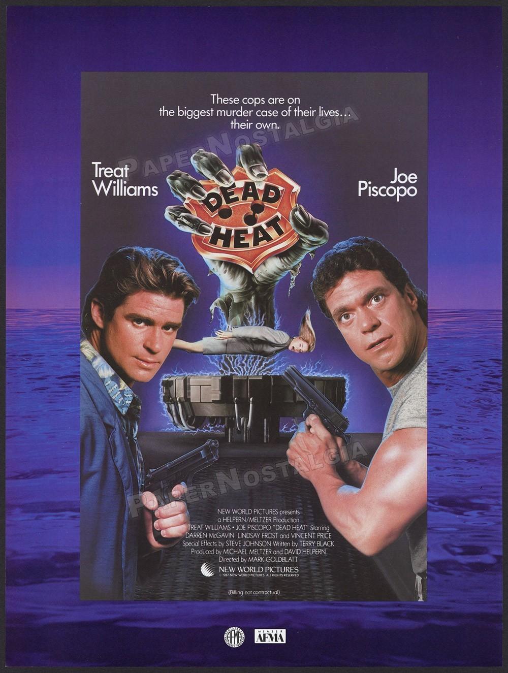 DEAD HEAT – Original 1987 Trade AD / poster – Treat Williams – Joe Piscopo