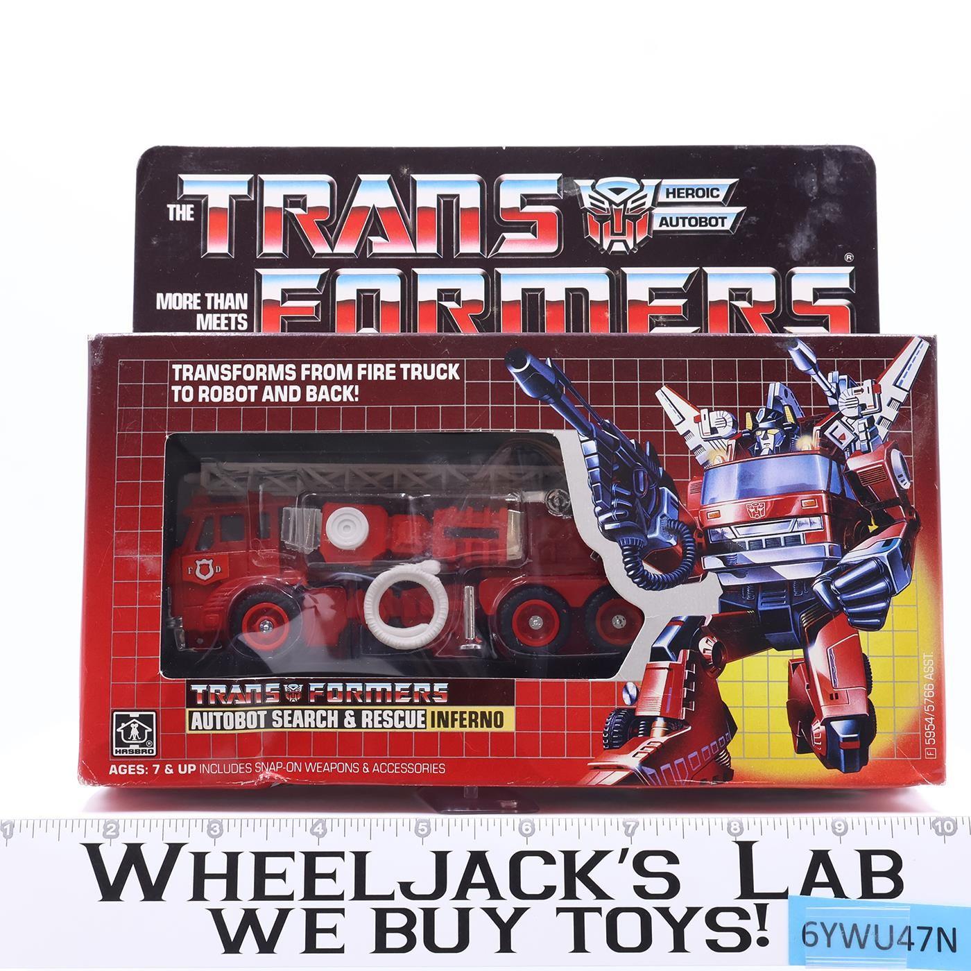 Inferno Autobot G1 TRANSFORMERS 1985 Hasbro Vintage Action Figure MISB NEW