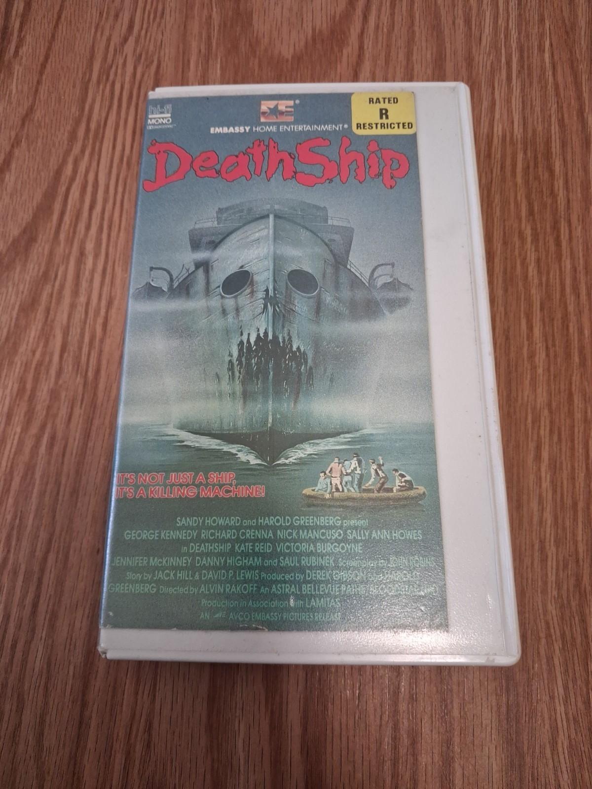 1980 Death Ship VHS With Box Embassy Home Entertainment Cassette Tape Classic