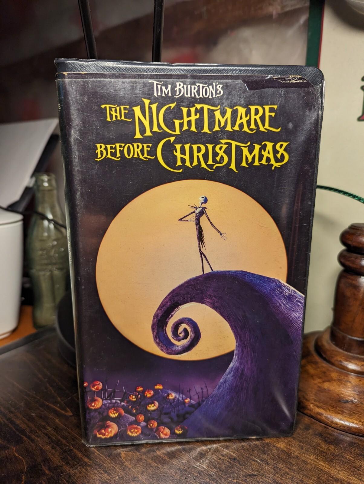 The Nightmare Before Christmas (1993) VHS Clamshell-PG-1994 First Release-Burton