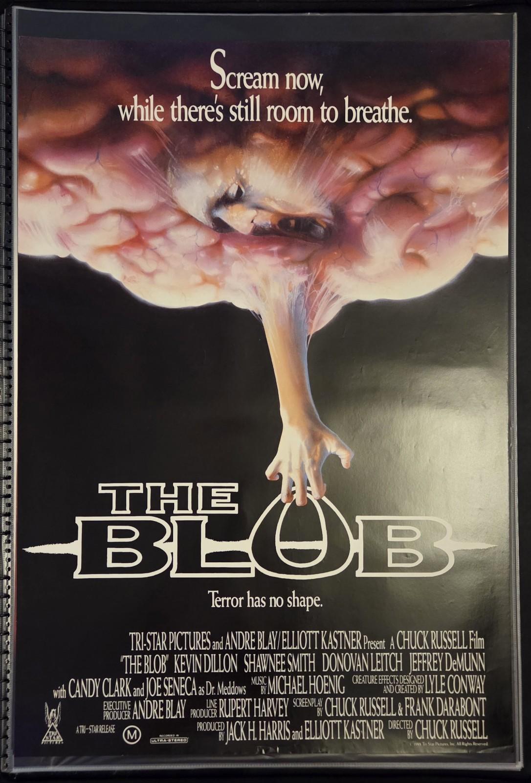 The Blob 1988 Original Movie Poster 27x40 Horror Sci-Fi Classic Rolled SS