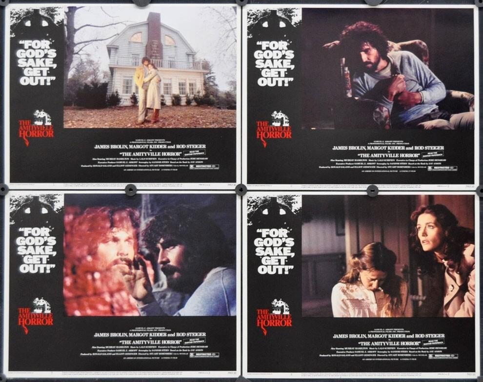Amityville Horror 1979 ORIG 11X14 NM LOBBY CARD SET JAMES BROLIN MARGOT KIDDER
