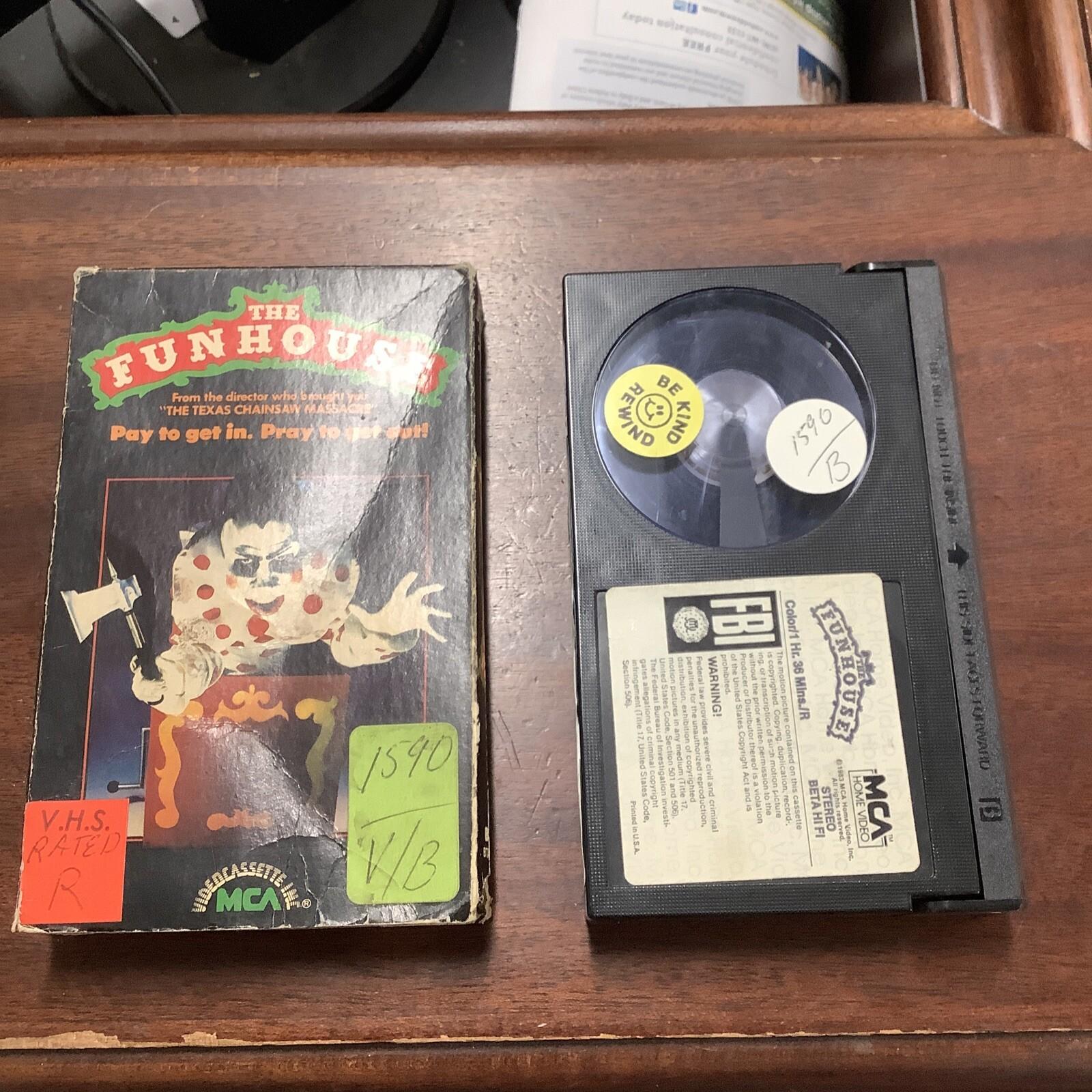 Beta Betamax Tape Video Movie The Funhouse 1981 Huckabee Chapin Horror Carnival