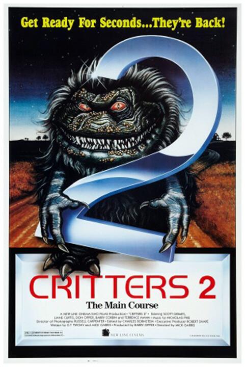 Critters 2: The Main Course (1988) Movie Poster, Original, SS, Unused NM, Rolled