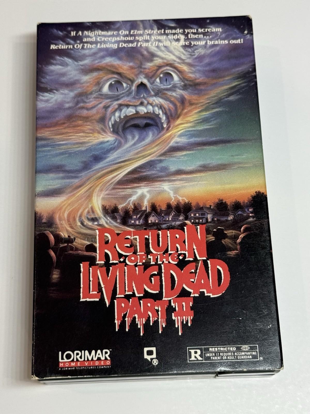 Return of the Living Dead Part 2 II 1987 Betamax BETA Not VHS Horror Nice! RARE