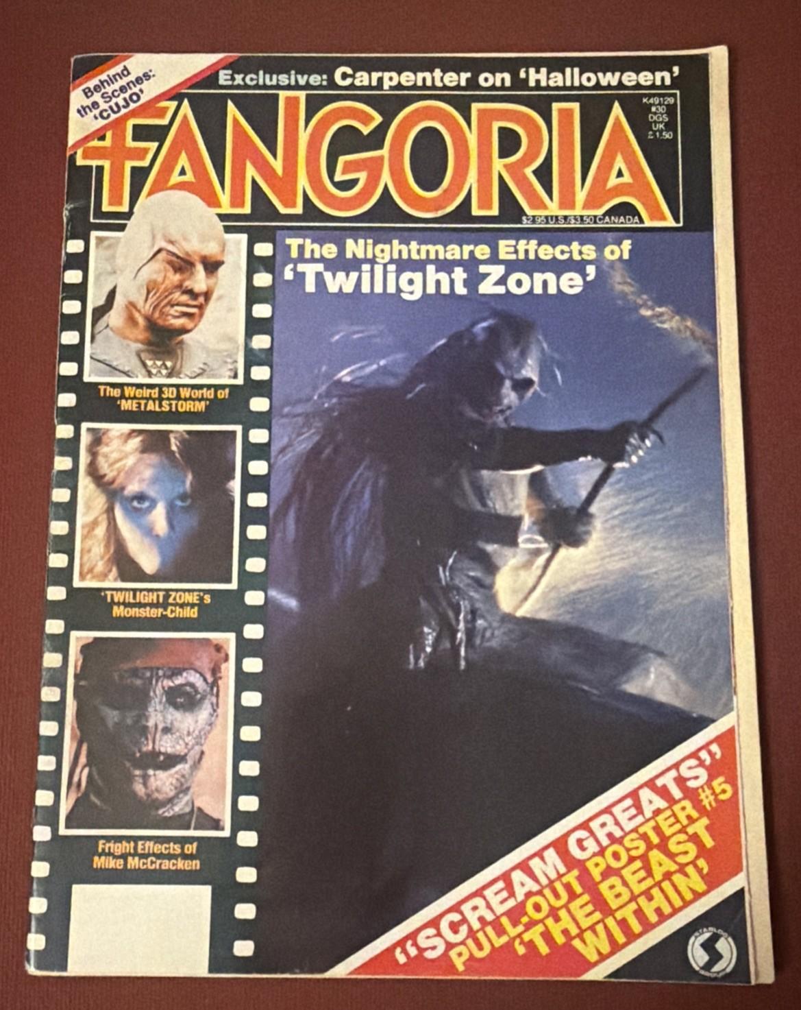 FANGORIA #30 1983 TWILIGHT ZONE FREDDIE FRANCIS CUJO VINCENT PRICE Halloween