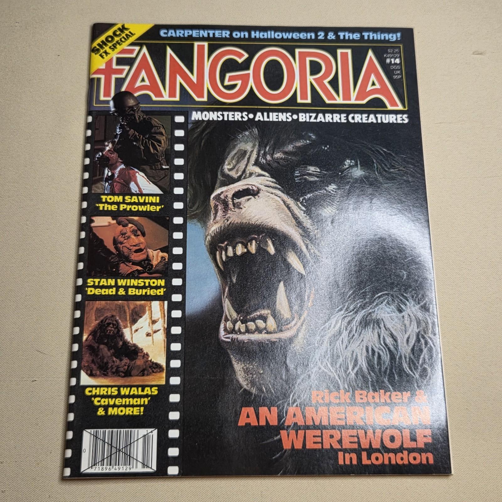 Coll/VTG: Fangoria #14 1981 - An American Werewolf in London / Tom Savini /...