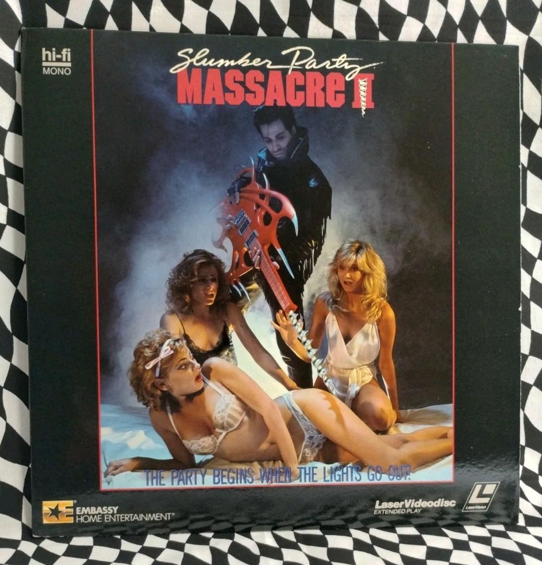 Slumber Party Massacre II 2 Laserdisc 1987 Rock Horror Embassy Laser Videodisc