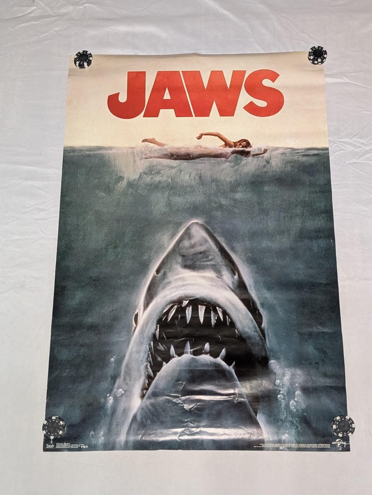 Original Vintage One-Sheet Movie Poster, JAWS, 1975, Universal ROLLED