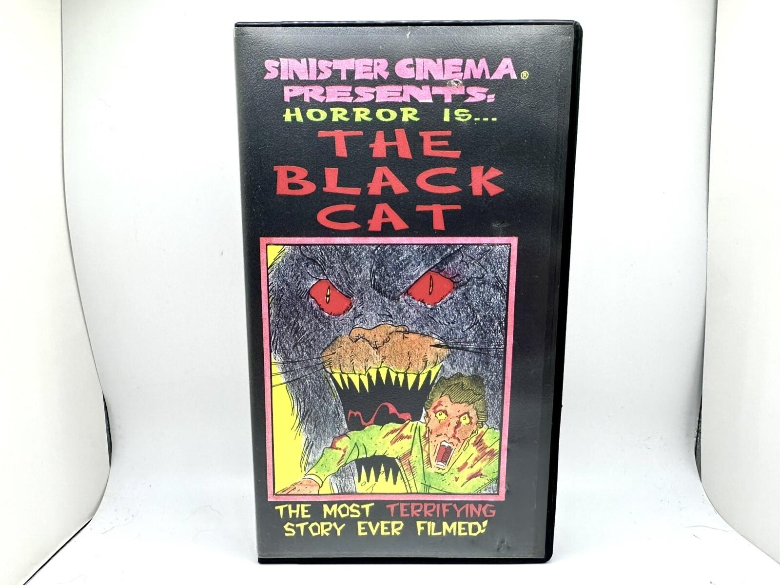 The Black Cat ( Horror 1966 Sinister Cinema ) Rare Tested Clamshell Vintage VHS