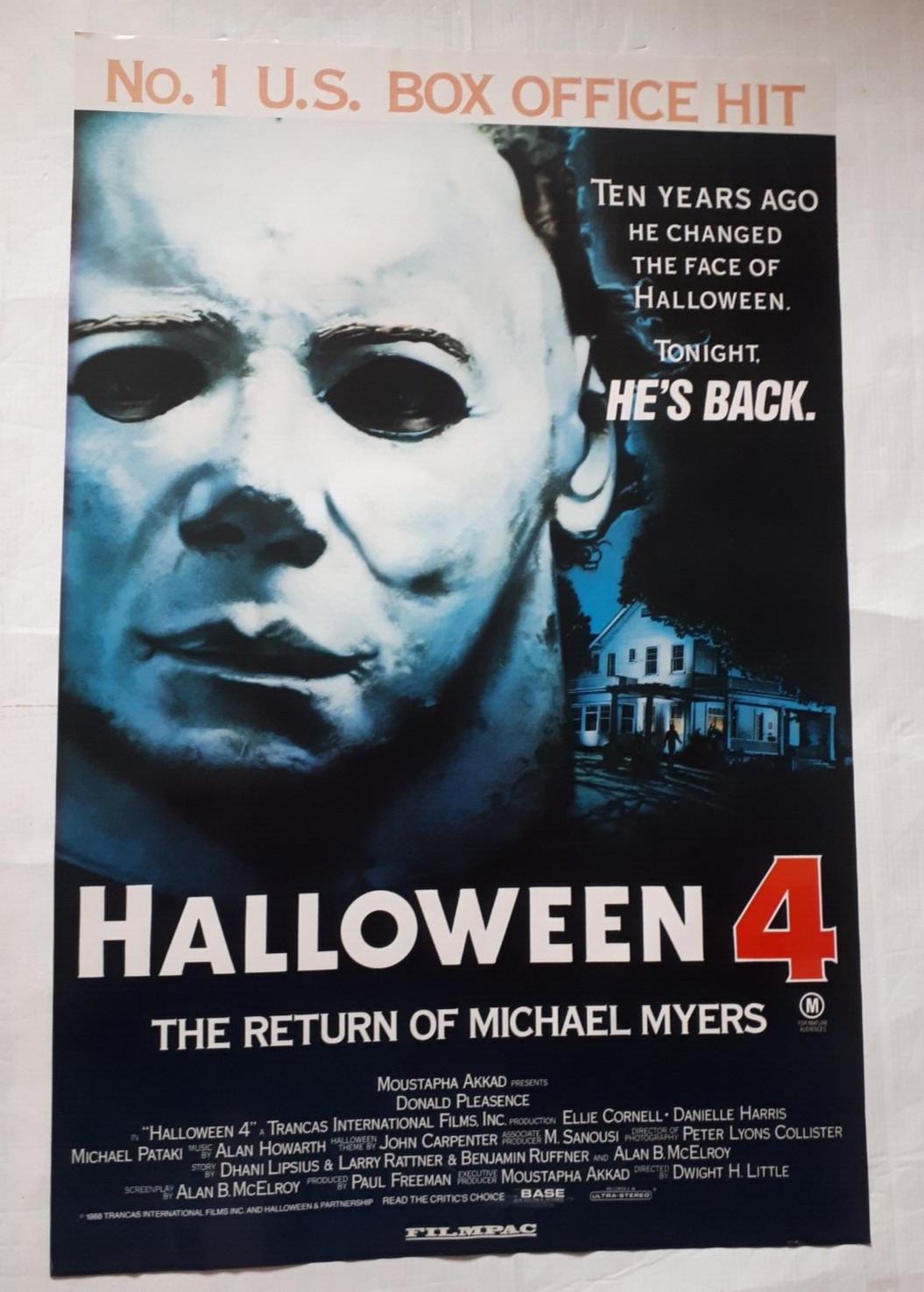 Halloween 4 the return of Michael Myers 1988 original poster austrailian 24x37"