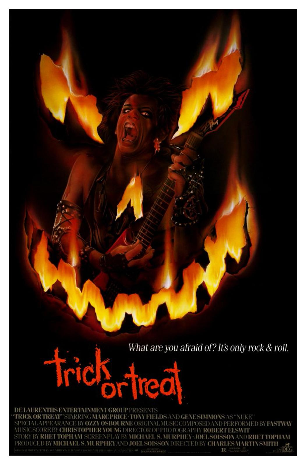 TRICK OR TREAT (1986) ORIGINAL MOVIE POSTER  -  ROLLED