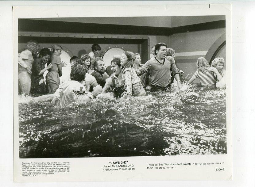 JAWS 3-D-PROMO STILL-SEA WORLD ACTION SHOT-1983 G/VG