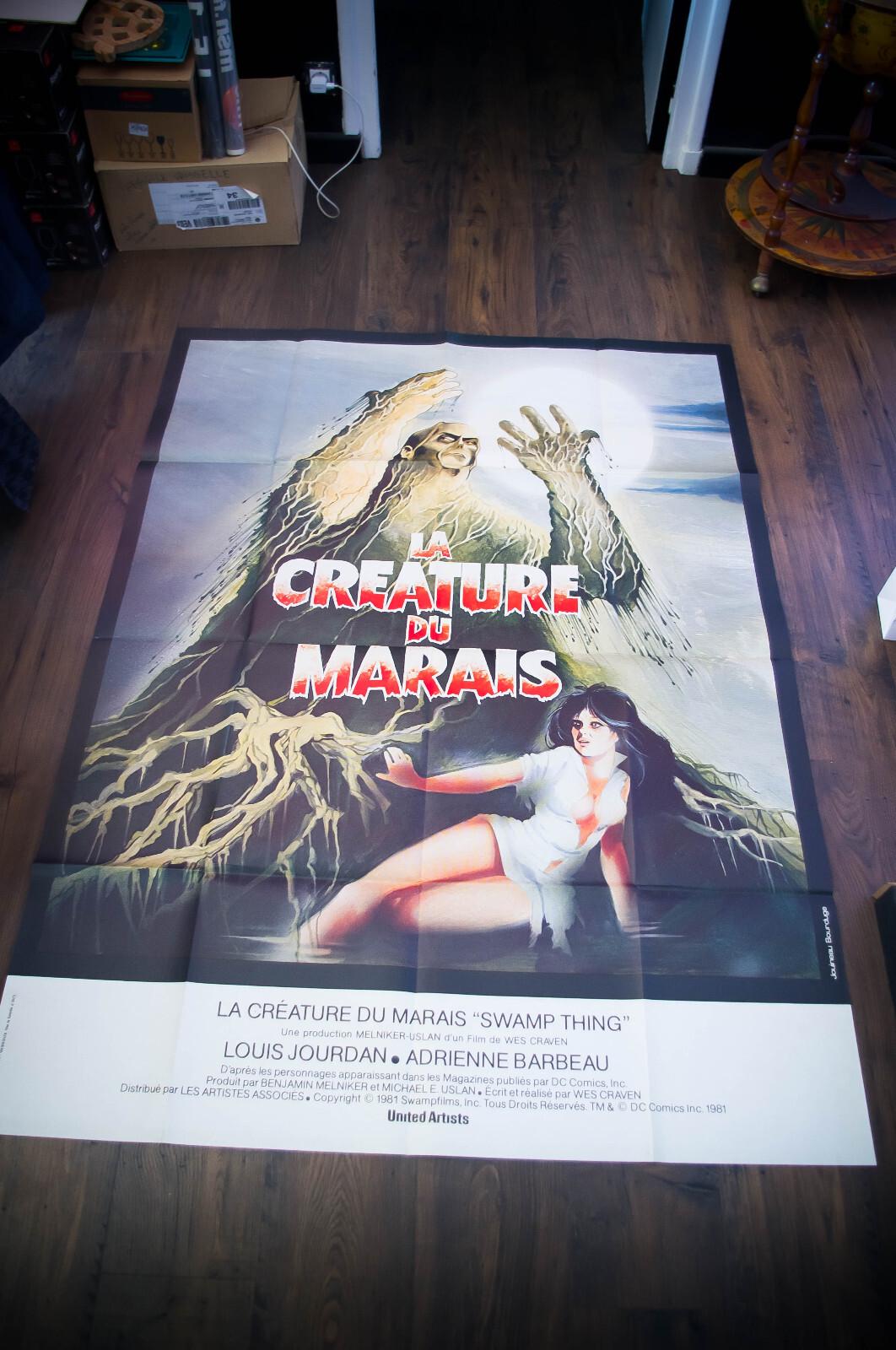 SWAMP THING French Grande Vintage Movie Poster Original 1982