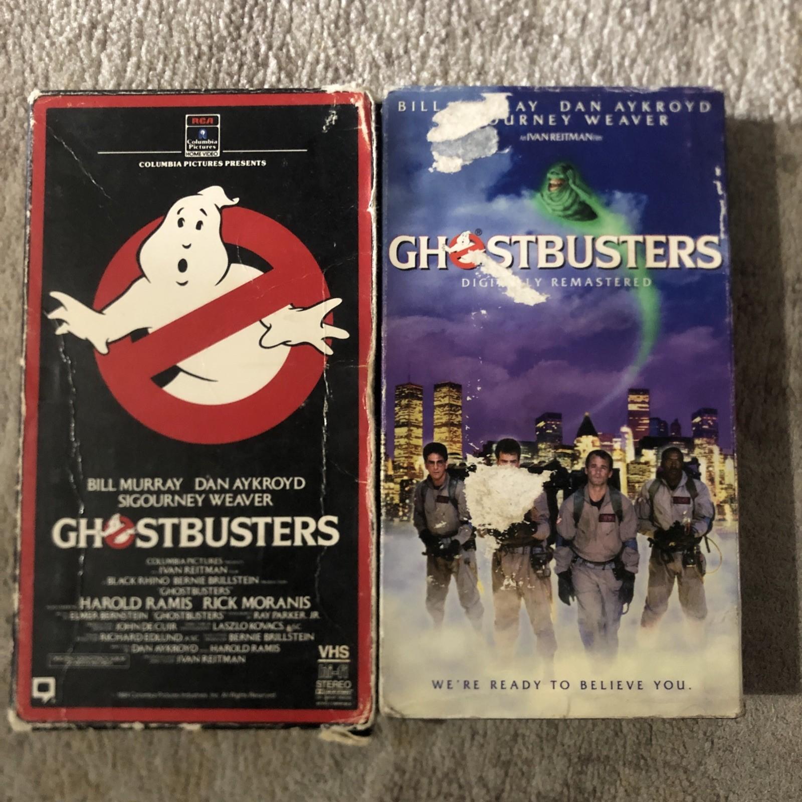 Ghostbusters 1 VHS Lot Video Tapes Original & Remastered 1984 1989